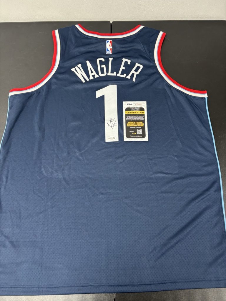 JSA COA KEATON WAGLER Signed Autographed LA Clippers Basketball Jersey Illinois