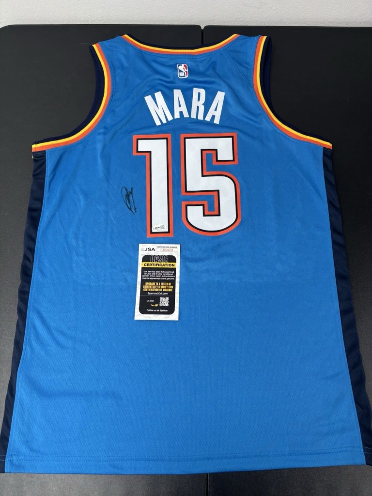 Aday Mara Signed Autographed Oklahoma City Thunder Jersey. JSA Coa