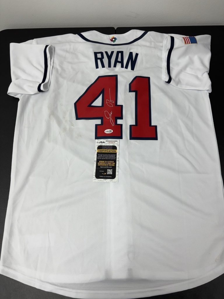 Joe Ryan Minnesota Twins Signed Autographed Team USA  Jersey JSA Certified