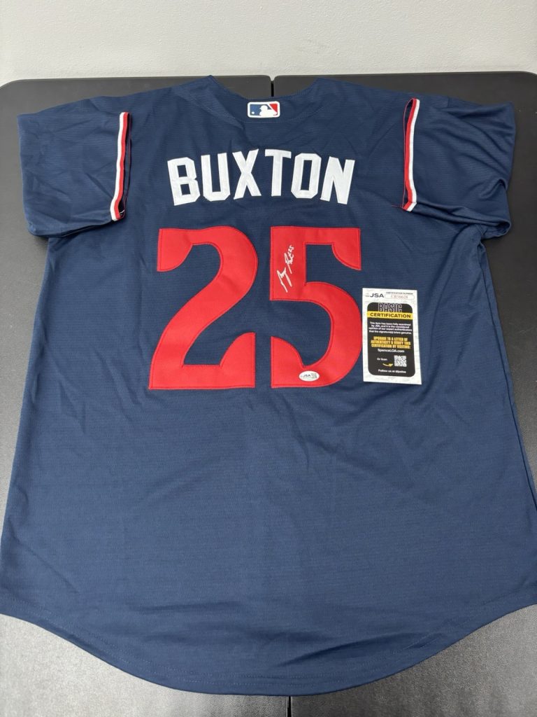 Byron Buxton Autographed Signed Minnesota  Twins Jersey Jsa COA