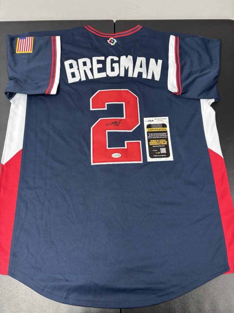 Alex Bregman Signed World Baseball Classic Jersey Autographed Cubs JSA COA