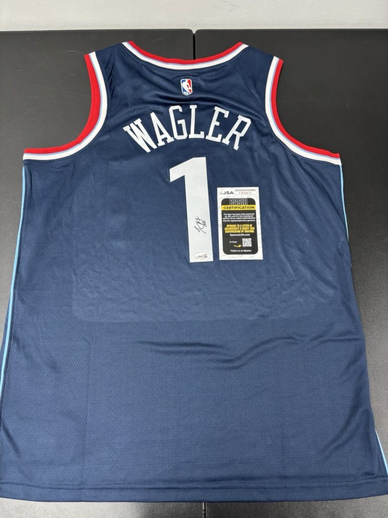 JSA COA KEATON WAGLER Signed Autographed LA Clippers Basketball Jersey Illinois