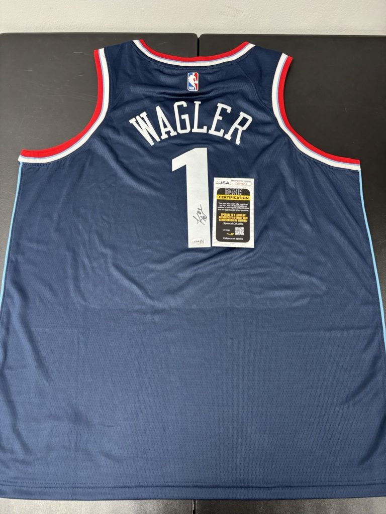 JSA COA KEATON WAGLER Signed Autographed LA Clippers Basketball Jersey Illinois