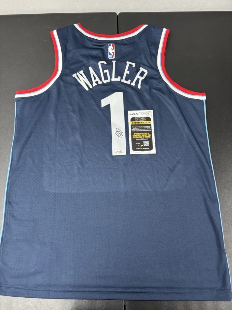 JSA COA KEATON WAGLER Signed Autographed LA Clippers Basketball Jersey Illinois