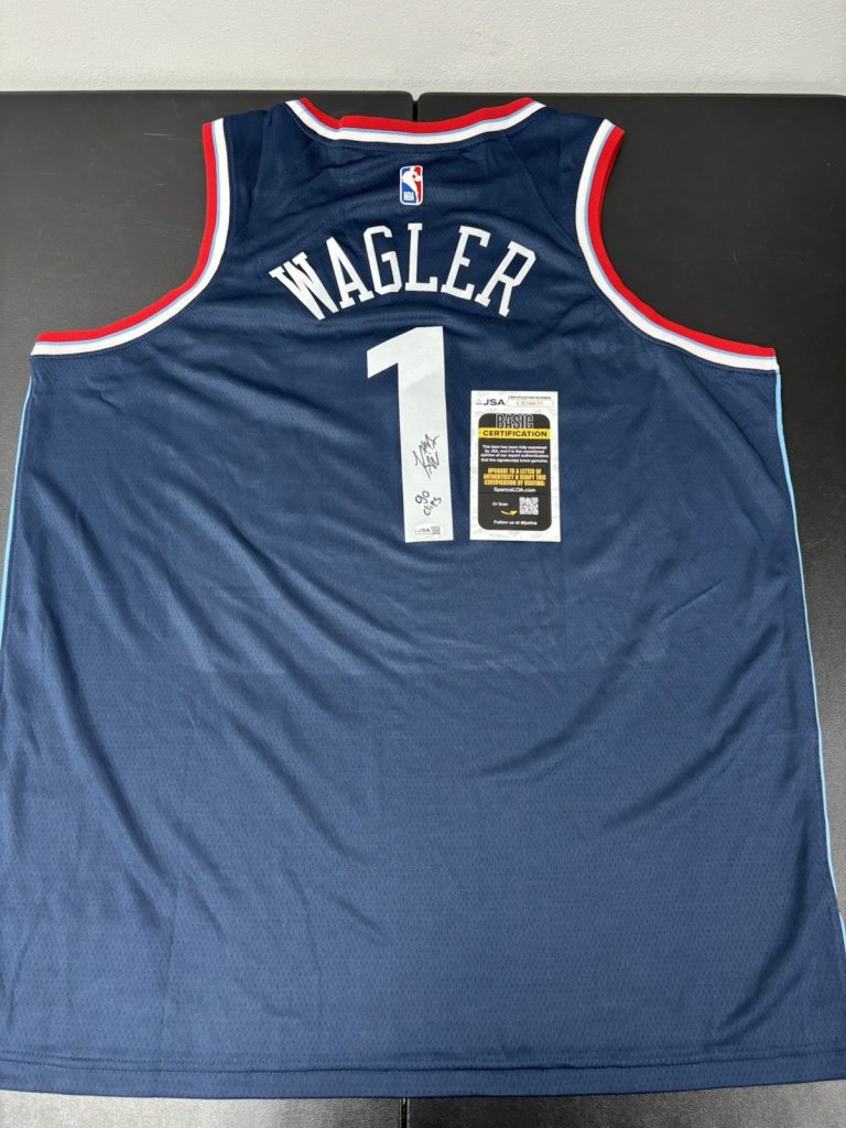 JSA COA KEATON WAGLER Signed Autographed Inscribed LA Clippers Jersey