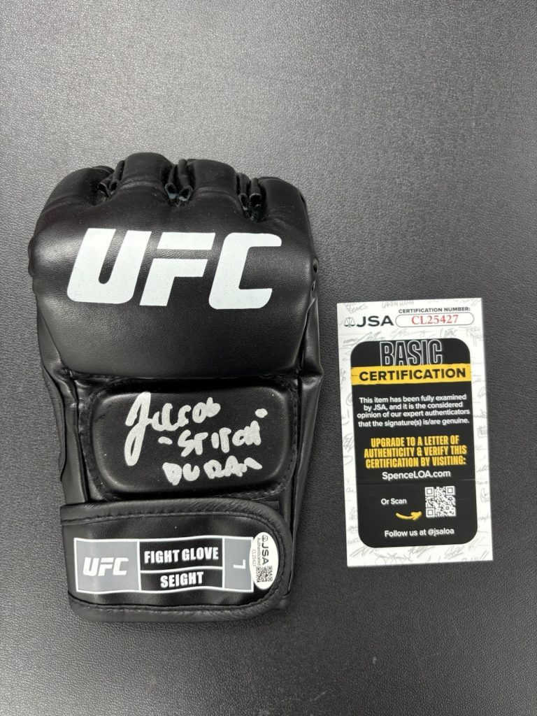 Jacob “Stitch” Duran Signed Autographed UFC Fight Glove . JSA COA
