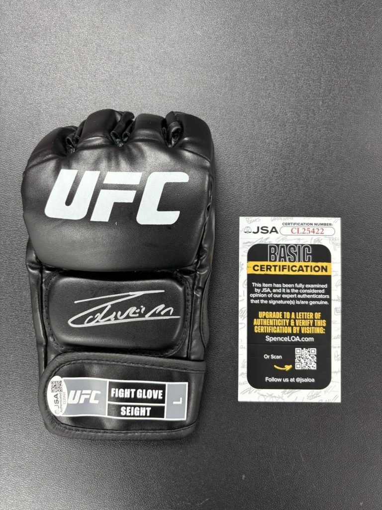 Charles Oliveira Autographed UFC Glove MMA Fighter JSA COA