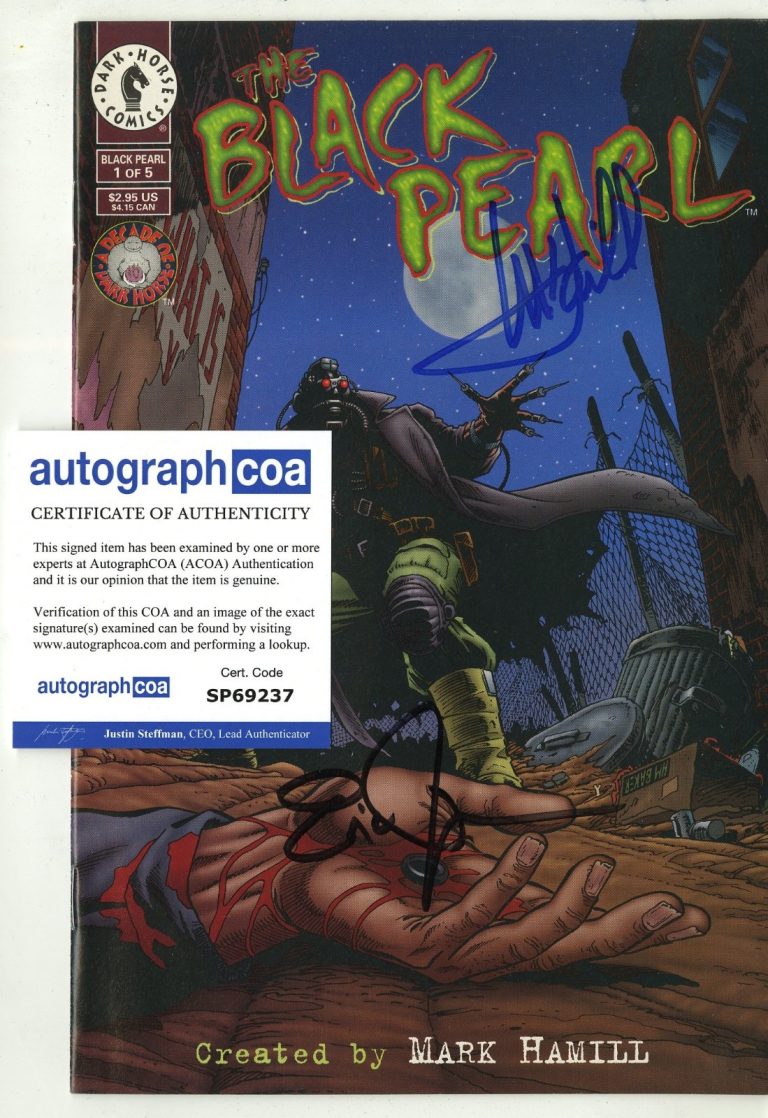The Black Pearl Dark Horse Comic Mark Hamill, Star Wars SIGNED ACOA #1