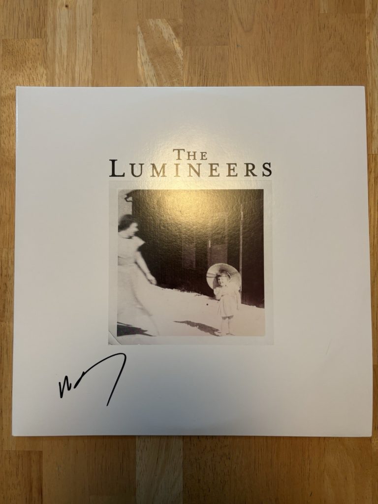 THE LUMINEERS BAND SIGNED LP VINYL RECORD ALBUM WESLEY SCHULTZ. Beckett Coa