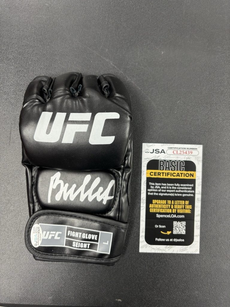 Valentina Shevchenko signed Autographed UFC glove Bullet. JSA Coa