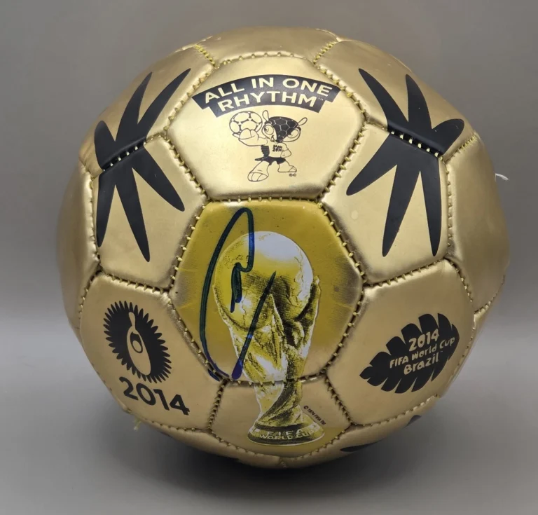 GERMAN LEGEND MANUEL NEUER signed auto 2014 WORLD CUP MINI SOCCER BALL BECKETT