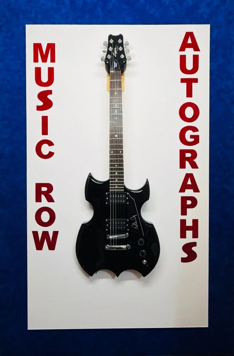 PAUL STANLEY KISS Signed Autograph Lyon Electric Guitar GRAD LOA