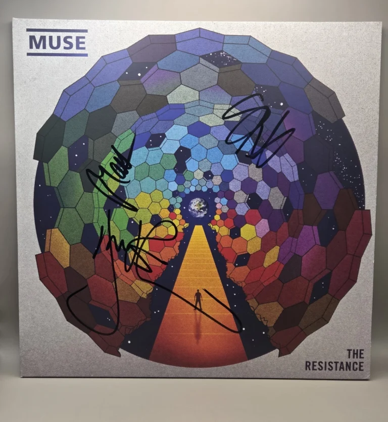 MUSE signed autographed THE RESISTANCE LP RECORD BECKETT LOA (BAS) MATT BELLAMY
