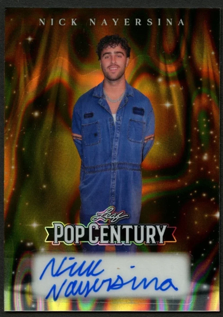 Nick Nayersina signed autograph auto 2026 Leaf Pop Century Card 1/1