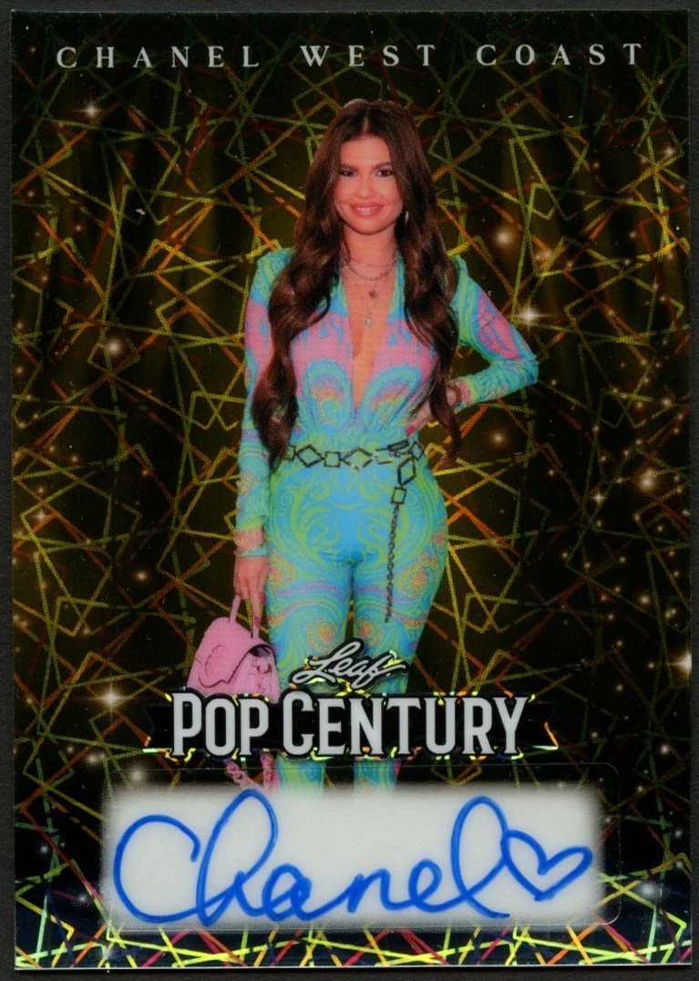 Chanel West Coast signed autograph auto 2026 Leaf Pop Century Card 1/1