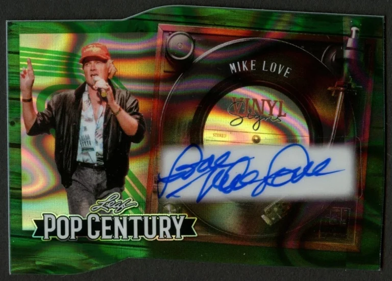 Mike Love signed autograph auto 2026 Leaf Pop Century Vinyl Signs Card 1/1