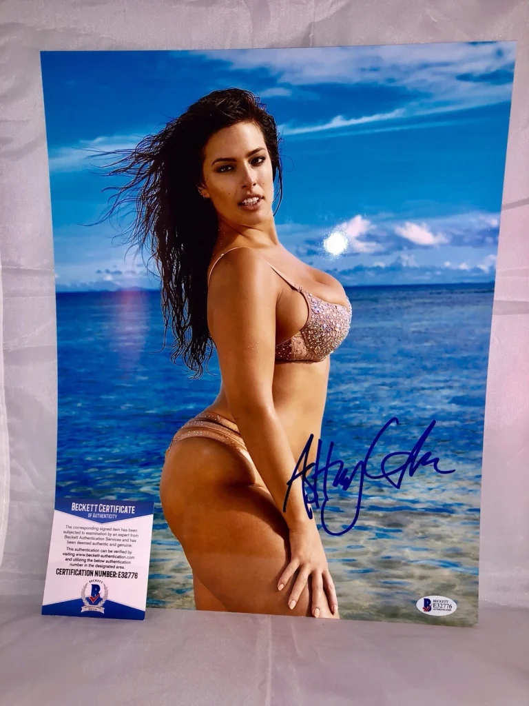 Sports Illustrated Model ASHLEY GRAHAM Signed 11x14 Photo BAS Beckett Cert