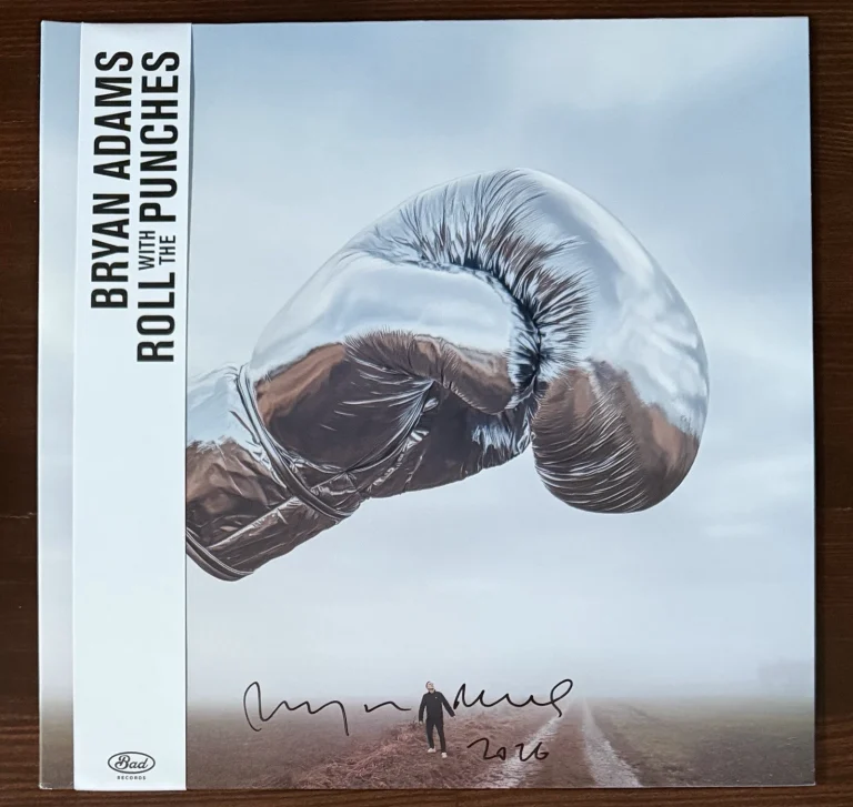 Bryan Adams SIGNED Roll With The Punches Album AUTOGRAPH COVER BAS Beckett COA