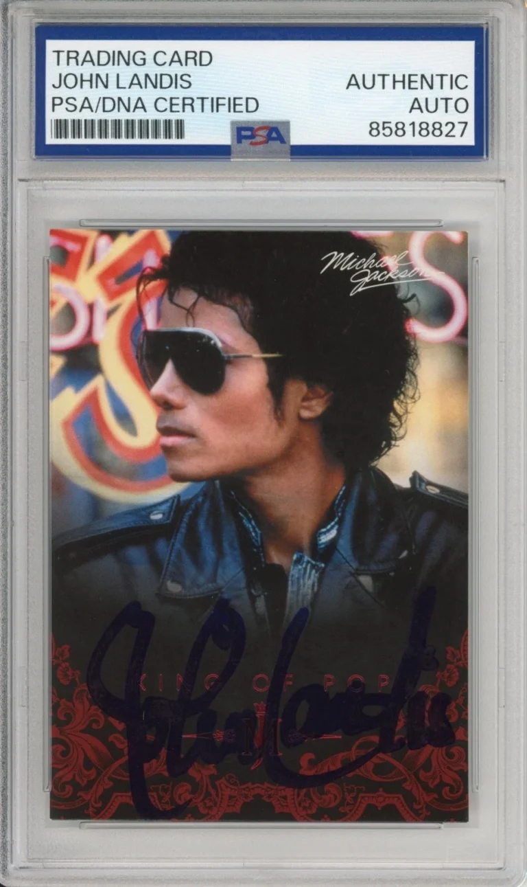 2011 Panini Michael Jackson King of Pop CARD SIGNED John Landis PSA DNA COA AUTO