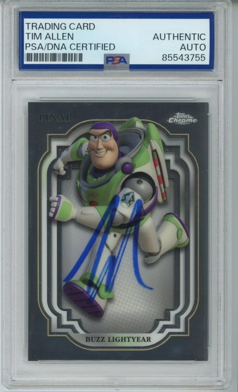 2024 TOPPS CHROME DISNEY BUZZ LIGHTYEAR SIGNED TIM ALLEN PSA DNA COA AUTOGRAPH