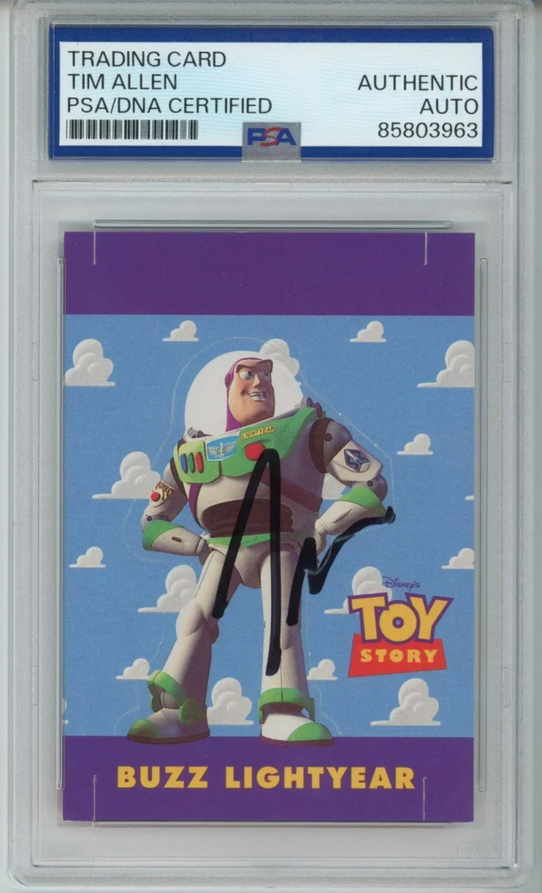 1995 DISNEY SKYBOX TOY STORY BUZZ LIGHTYEAR RC SIGNED TIM ALLEN PSA DNA COA AUTO