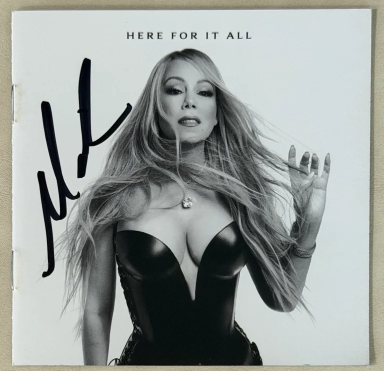 SIGNED AUTOGRAPH Mariah Carey Here For It All CD Book & CD BAS Beckett COA AUTO