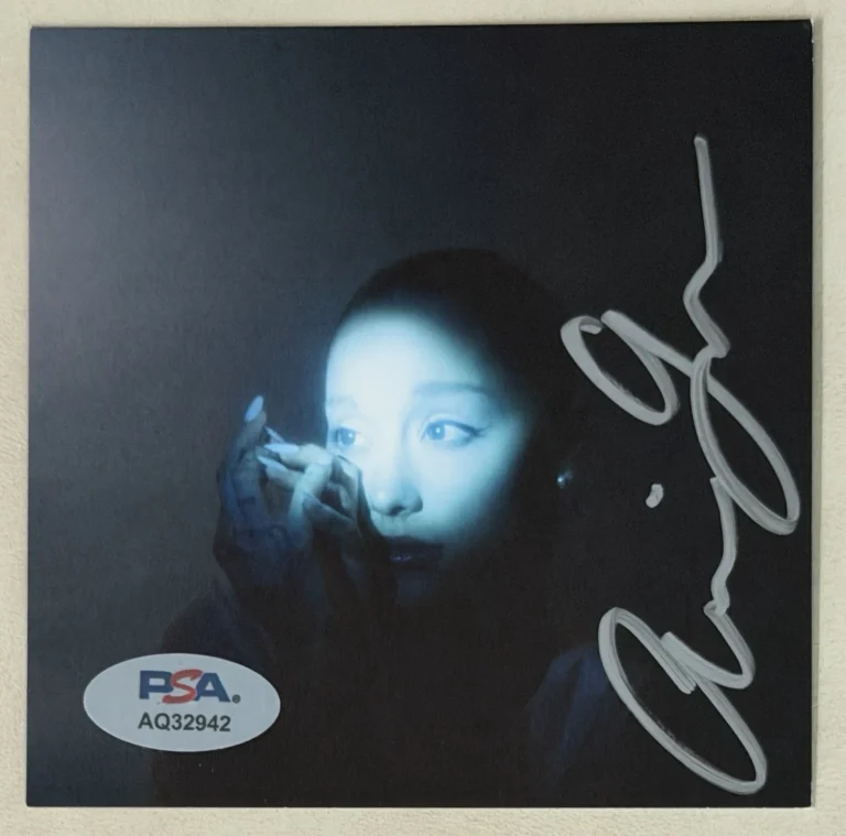 Ariana Grande SIGNED Eternal Sunshine Deluxe SILVER Picture CD PSA DNA COA AUTO