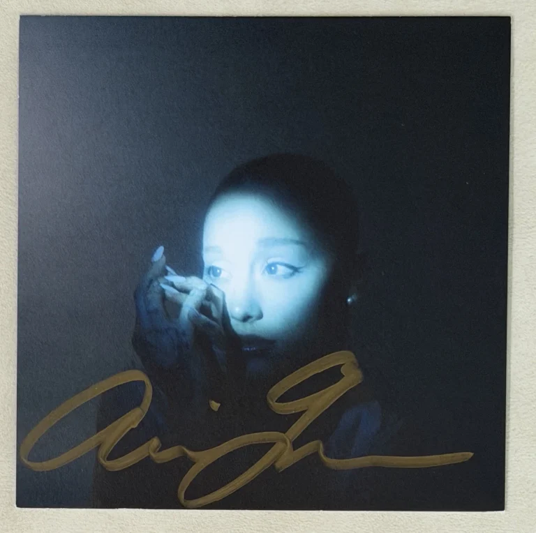 Ariana Grande SIGNED Eternal Sunshine Deluxe GOLD Picture & CD PSA DNA COA AUTO