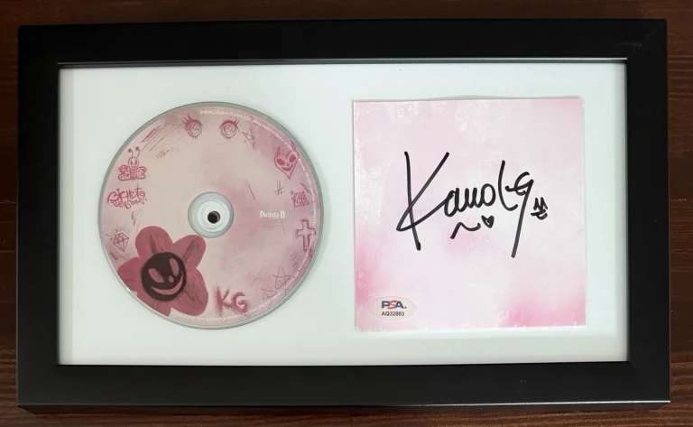 FRAMED Karol G SIGNED Manana Sera Bonita Album Card & CD PSA DNA COA Autograph