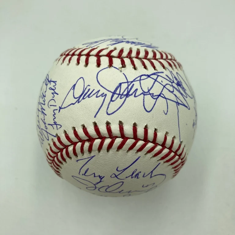 1986 New York Mets World Series Champs Team Signed MLB Baseball JSA COA