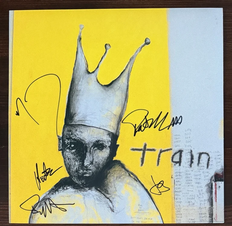 Train FULL BAND SIGNED Debut Album Vinyl LP COVER BAS Beckett COA Autograph Pat+