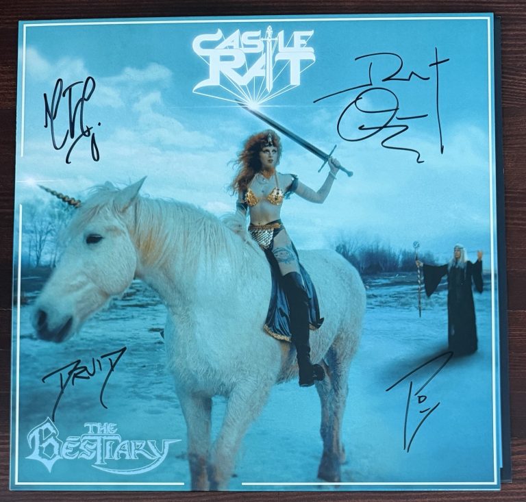 BAND SIGNED COVER CASTLE RAT THE BESTIARY COLOR VINYL BECKETT BAS COA AUTOGRAPH