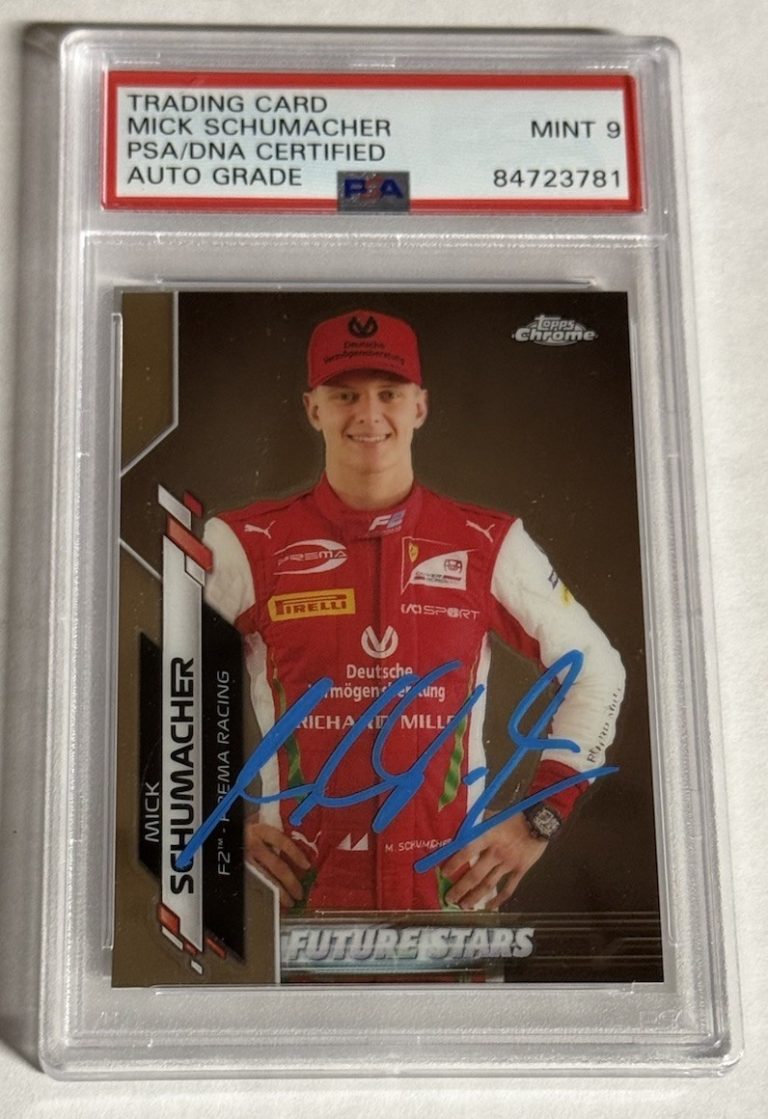 2020 Topps Chrome Formula 1 F1 Mick Schumacher Signed Auto Autograph #53 PSA