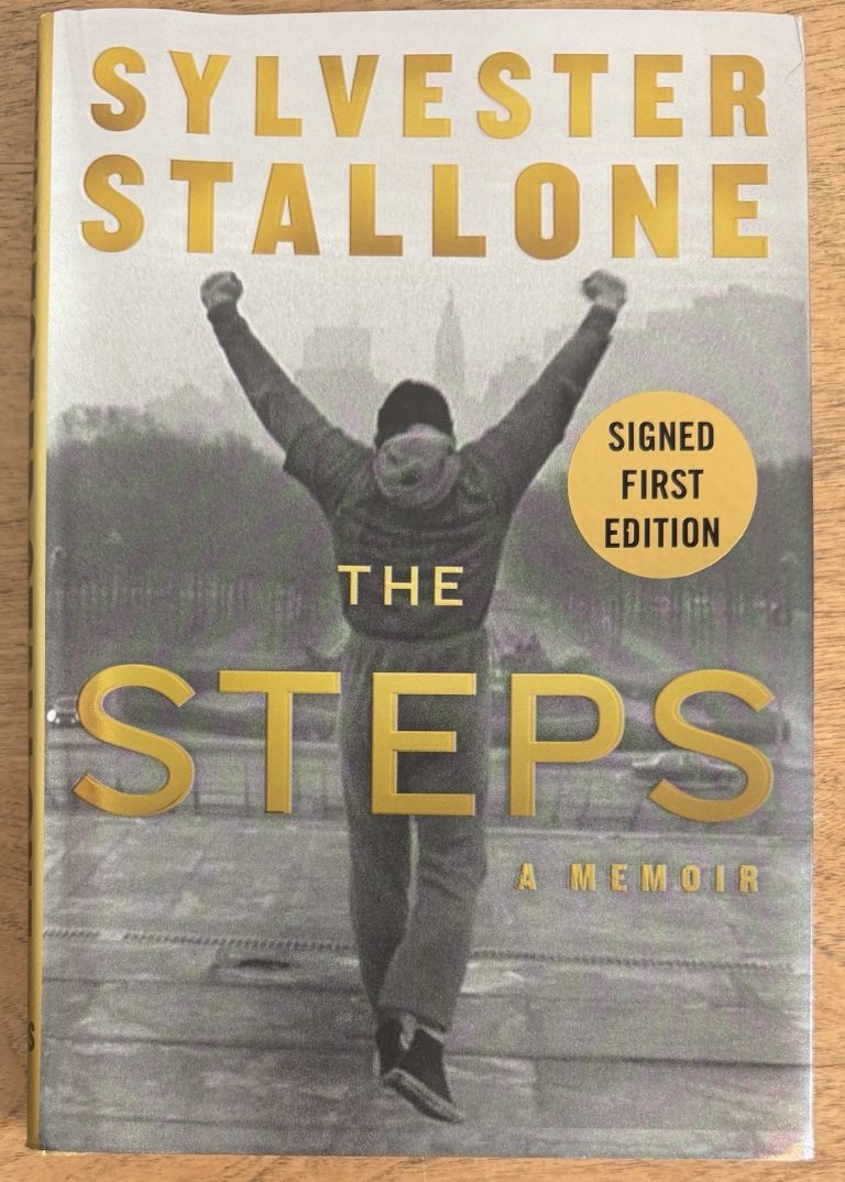 Sylvester Stallone SIGNED Book Memoir The Steps Book AUTOGRAPH Hardcover IN HAND