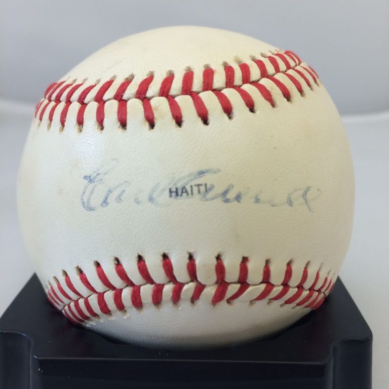 EARL AVERILL SINGLE SIGNED 1979 ALL STAR GAME BASEBALL JSA COA