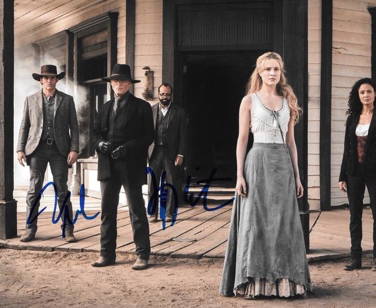 * JAMES MARSDEN & JEFFREY WRIGHT * signed autographed 8x10 photo * WESTWORLD * 2