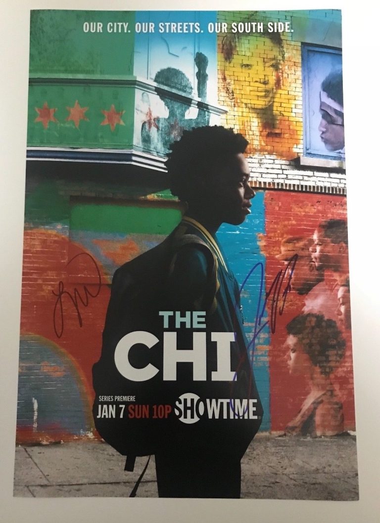 * THE CHI * signed autograph 12x18 photo poster * LENA WAITHE JACOB LATIMORE * 1