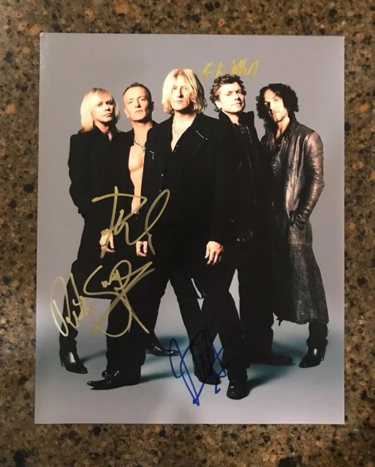 * DEF LEPPARD * signed autographed 11x14 photo * ELLIOTT, ALLEN + 2 * PROOF * 1