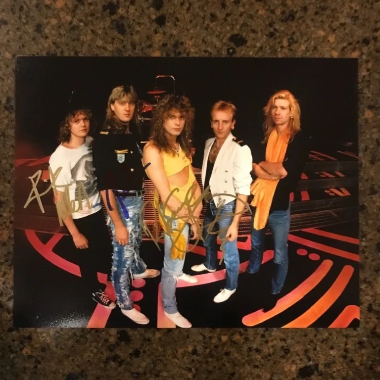 * DEF LEPPARD * signed autographed 11x14 photo * ELLIOTT, ALLEN + 2 * PROOF * 4