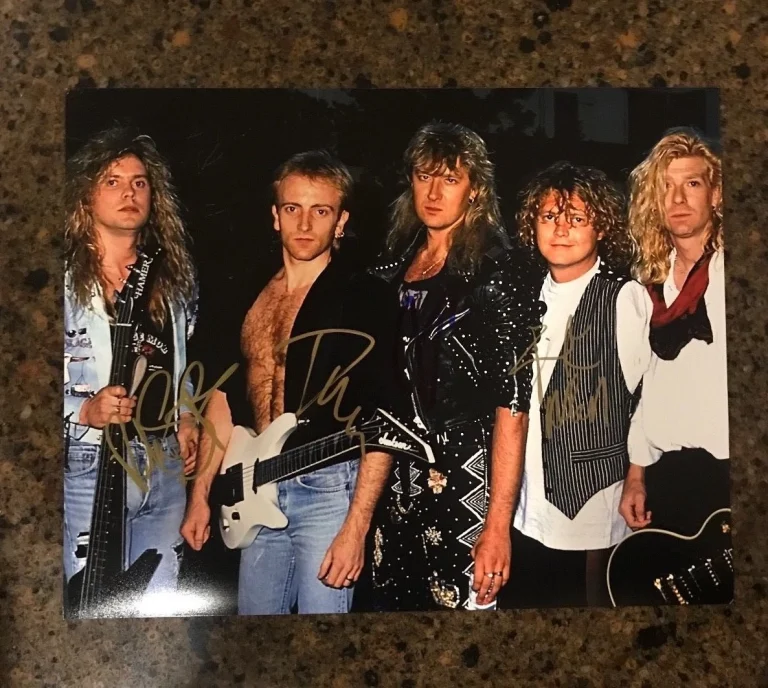 * DEF LEPPARD * signed autographed 11x14 photo * ELLIOTT, ALLEN + 2 * PROOF * 8