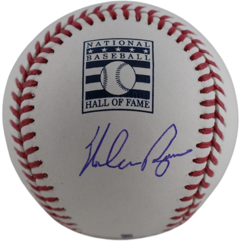 Nolan Ryan Autographed/Signed Texas Rangers HOF OML Baseball Beckett 51246