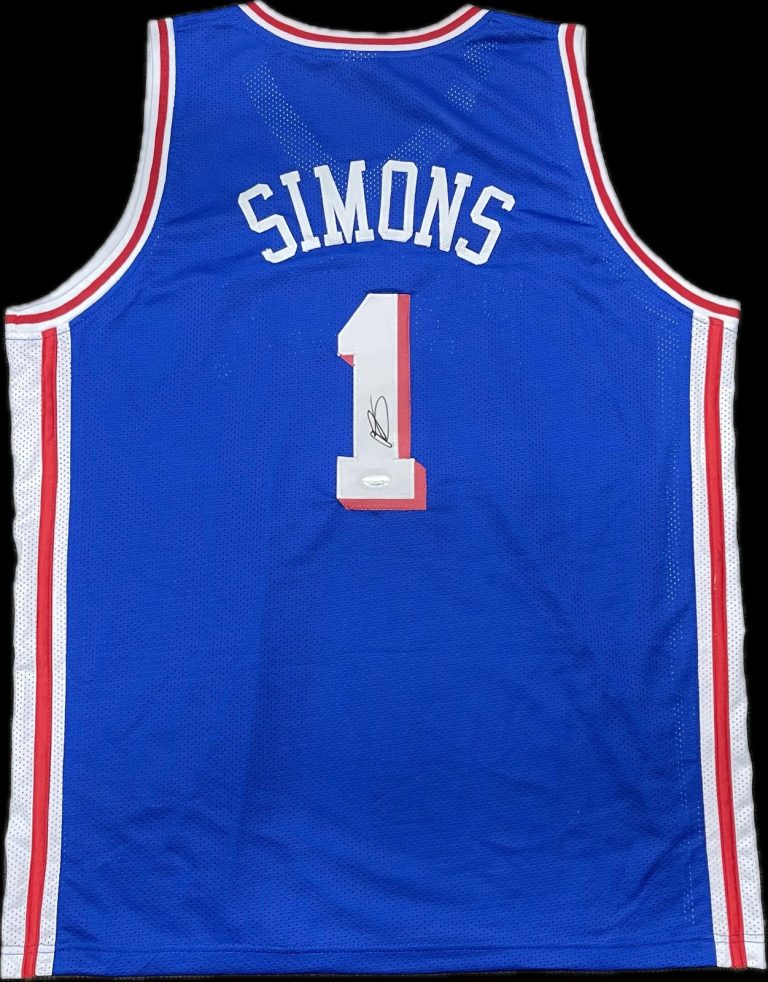Anfernee Simons Signed Jersey PSA Philadelphia 76ers Autographed