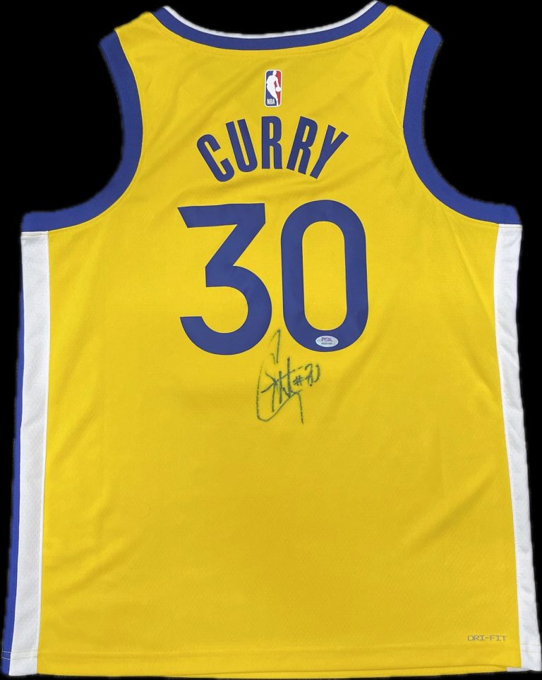 Stephen Curry Signed Jersey PSA Golden State Warriors Autographed