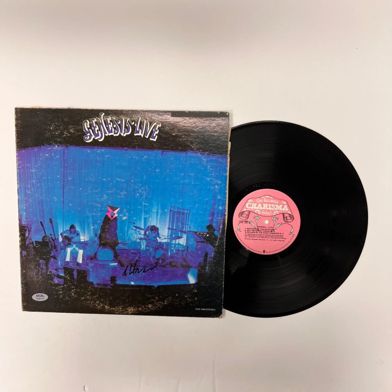 Steve Hackett Signed Genesis Live Vinyl Album PSA Authographed