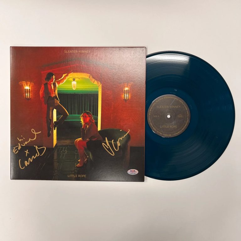Carrie Brownstein and Corin Tucker Signed Sleater-Kinney Little Rope Vinyl PSA