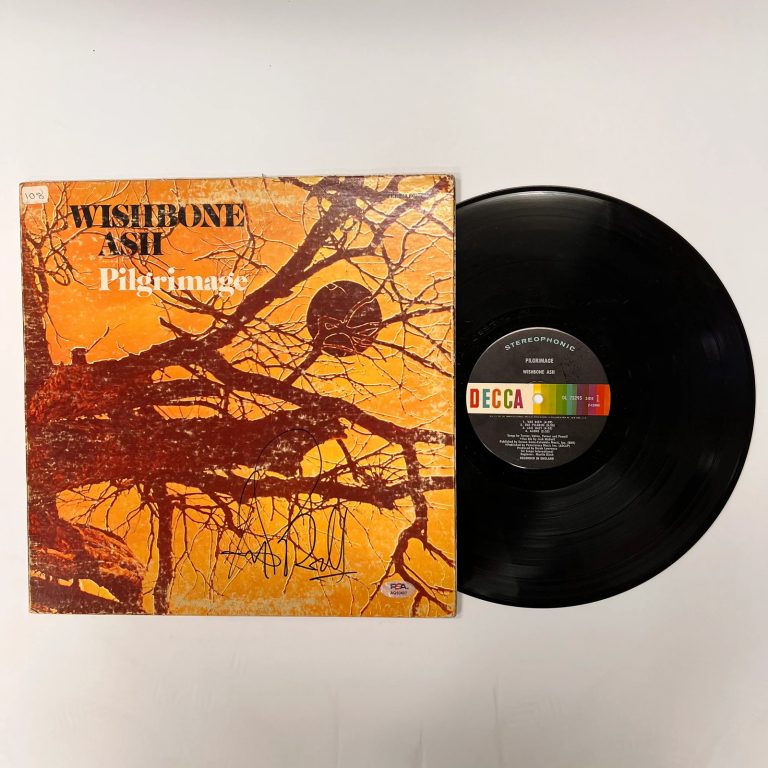 Andy Powell of Wishbone Ash Signed Pilgrimage Vinyl Album PSA Authographed