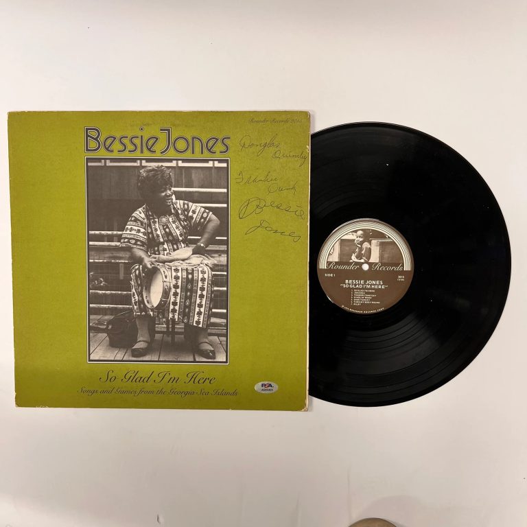 Bessie Jones and Douglas Quimby Signed So Glad I'm Here Vinyl Album PSA
