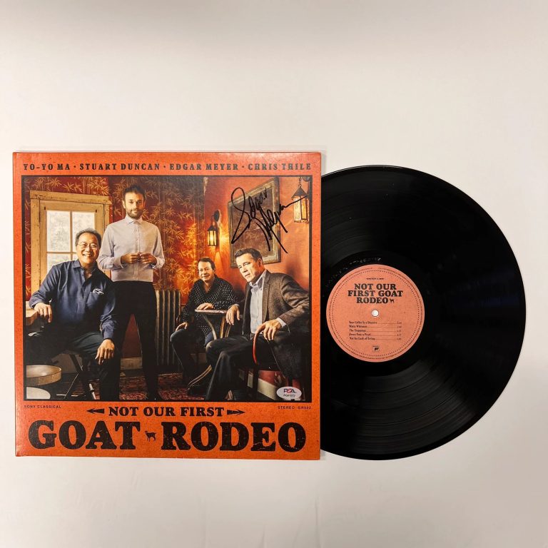 Edgar Meyer Signed Not Our First Goat Rodeo Vinyl Album PSA Autographed