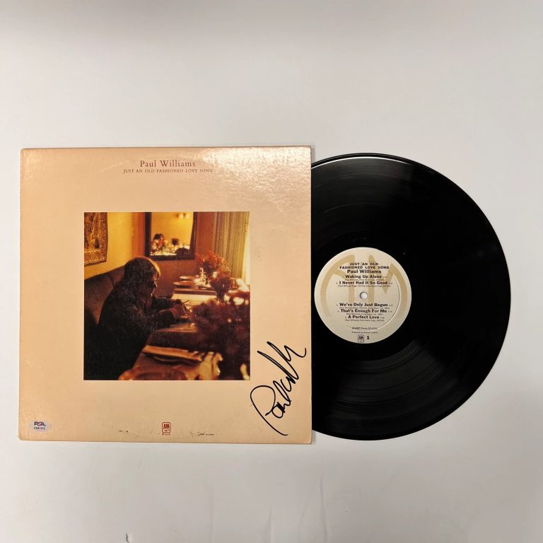 Paul Williams Signed Just An Old Fashioned Love Song Vinyl Album PSA Autographed