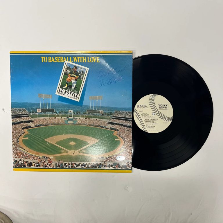 Ed Nottle Signed To Baseball With Love Vinyl Album PSA Autographed